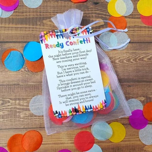 Ready Confetti Back to School, Night Before First Day of School