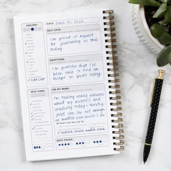 Straight Line Mental Health Journal❤️BUY 2 FREE SHIPPING