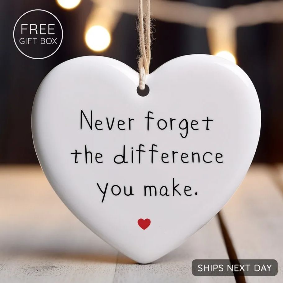 ❤️Thank You Gift，Never Forget The Difference You Make A grateful heart