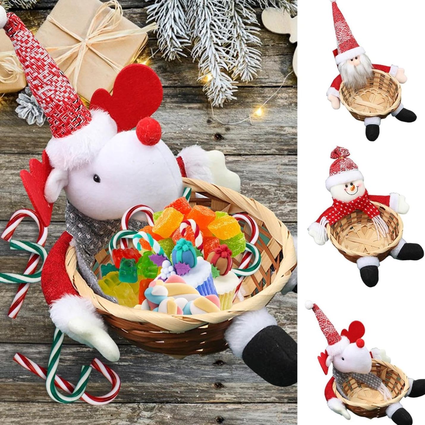 Christmas Candy Storage Basket Decoration