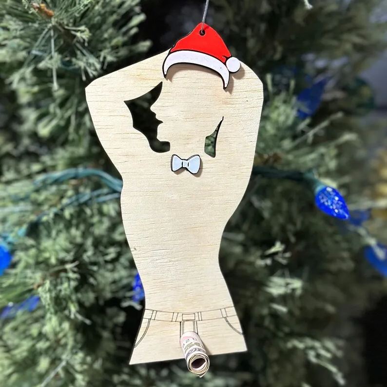 🔥Money Holder Stripper Ornament - Stay Off The Pole - Cash Gift Holder 🤣