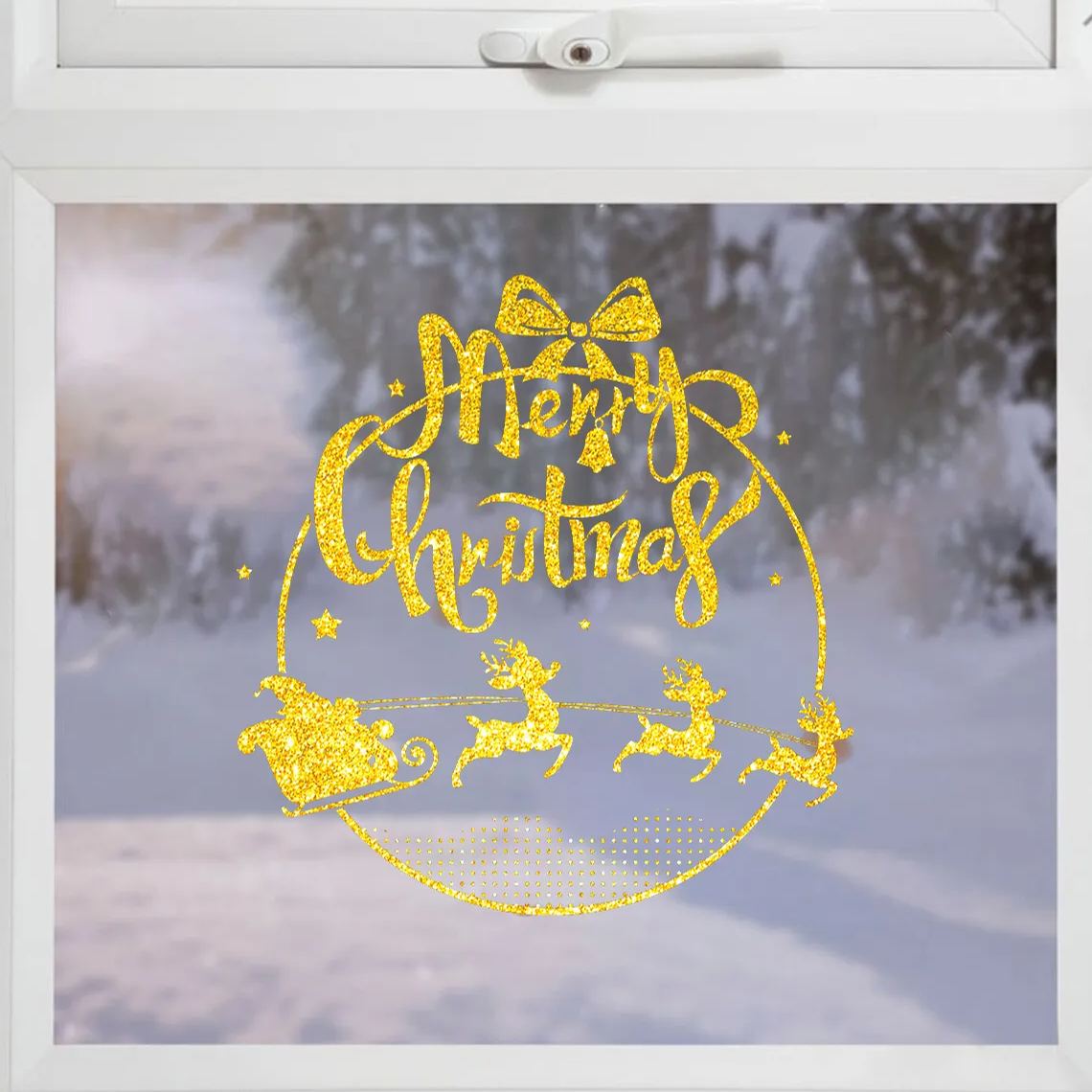 🌟Christmas Gold Window Decals
