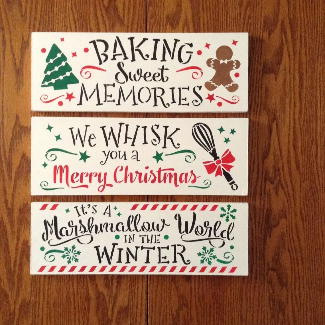 Small Christmas Signs For The Kitchen