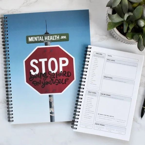 Straight Line Mental Health Journal❤️BUY 2 FREE SHIPPING