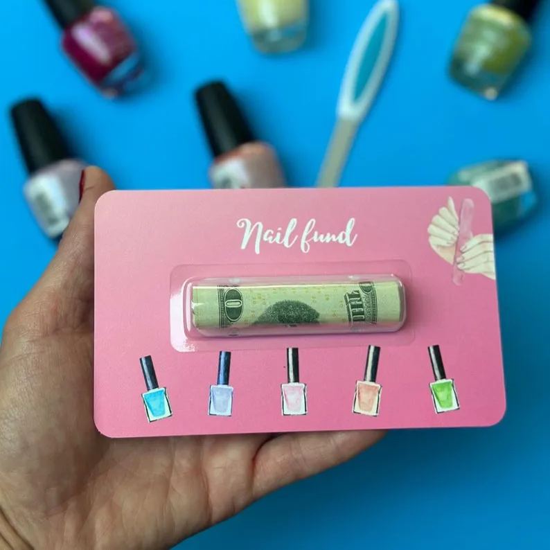 💸Nail Salon Fund Money Card💅