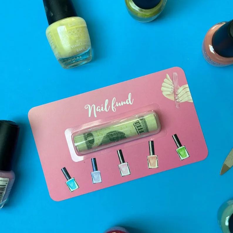 💸Nail Salon Fund Money Card💅