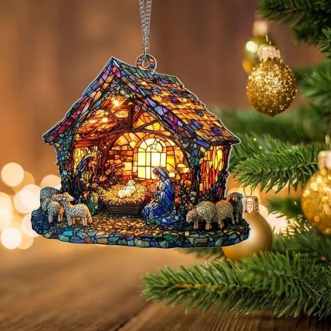 🎉Nativity Scene Suncatcher
