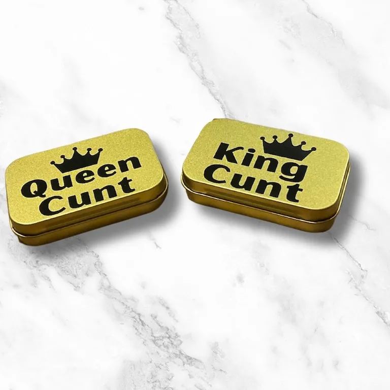 Rude tobacco tin smoker gift