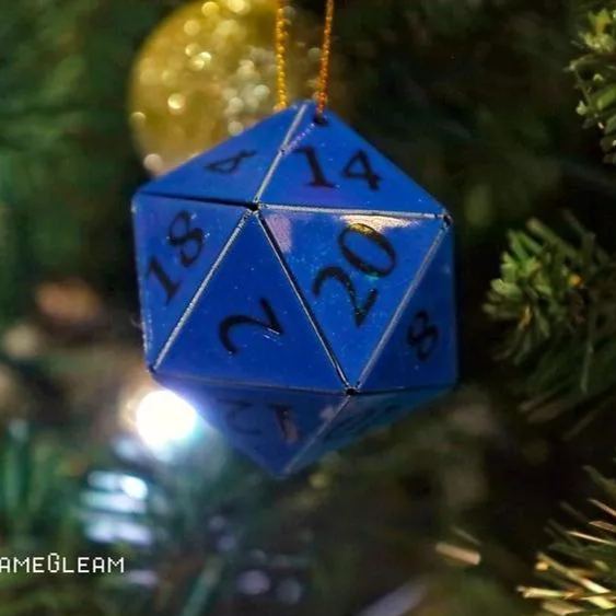 D20 Ornament - Hanging DnD charm dangler