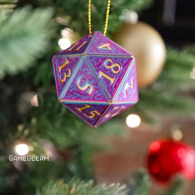 🎲D20 Ornament - Hanging DnD charm dangler