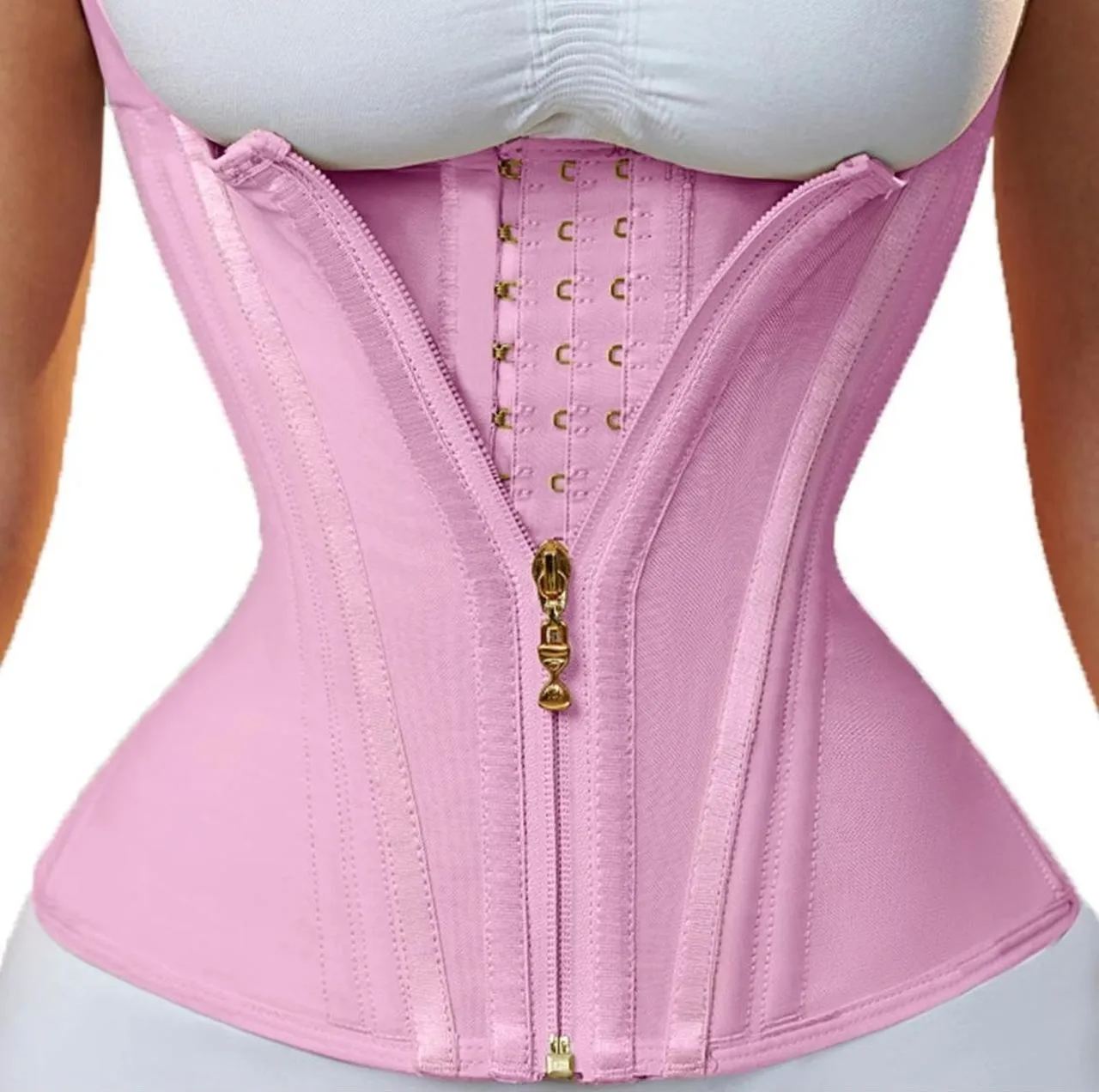Double Compression Waist Trainer Corset with Zipper