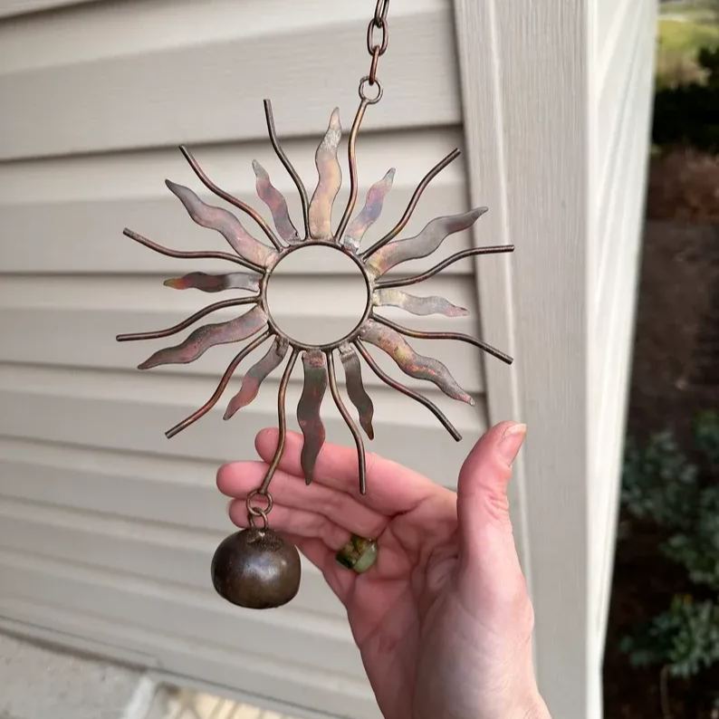 Sun with Bell Hanging Ornament