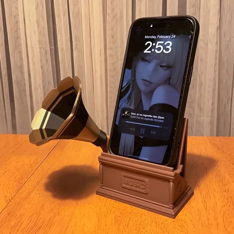Phonograph Phone Holder
