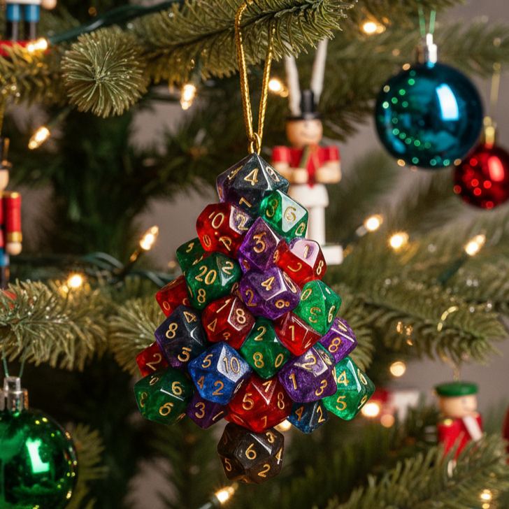 🎲Dice Christmas Tree Ornament – The Ultimate D&D Holiday Decor 