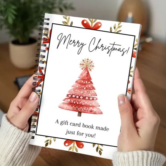 🎄📚Christmas Gift Card Book - 🎁Surprises On Every Page📚Hardcover & Durability Line