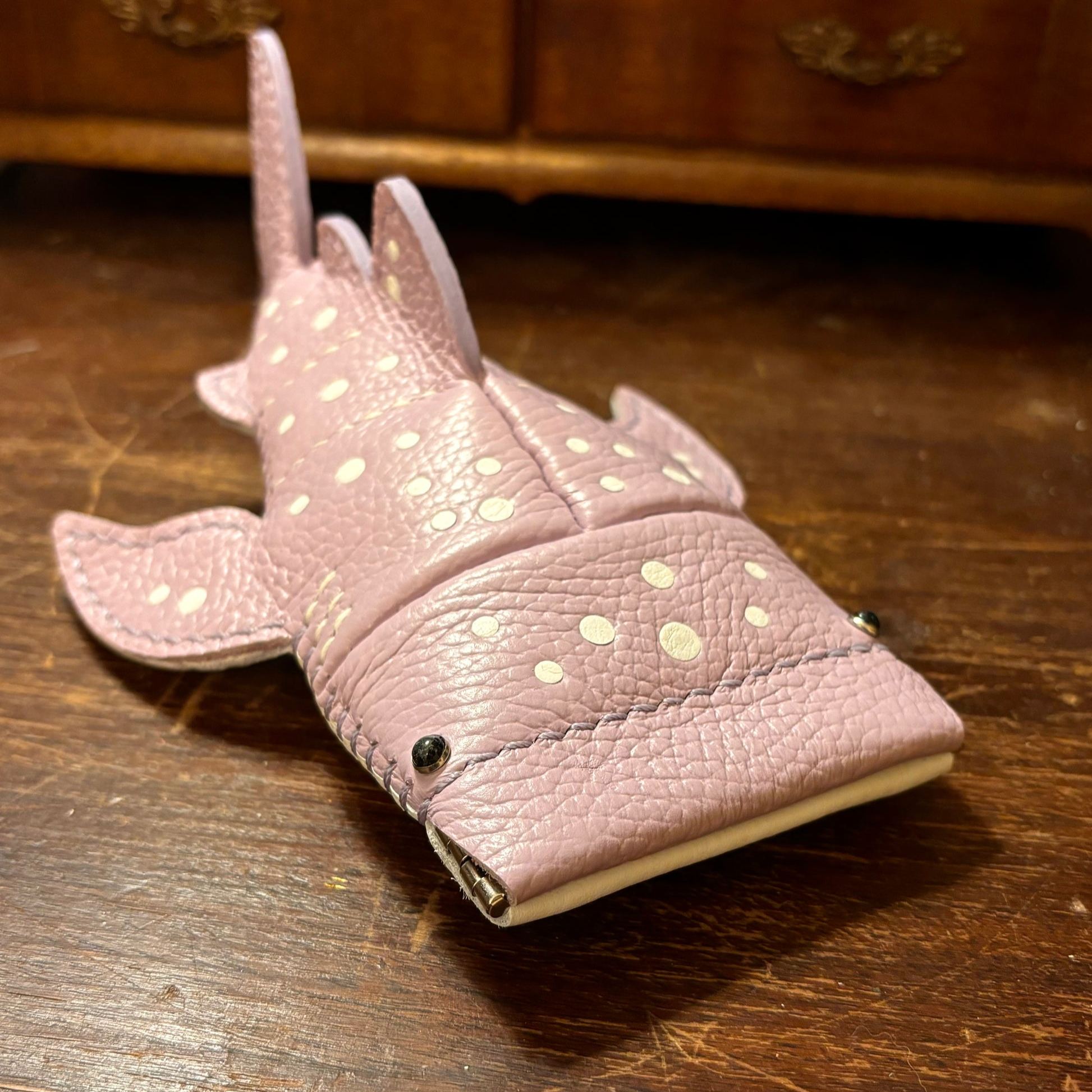 Handmade Leather Whale Shark Key Pouch