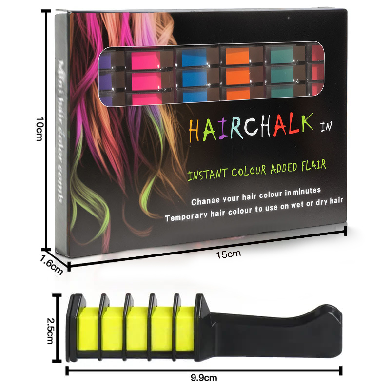🎁Limited Time 49% OFF🔥Washable Instant Hair Color Comb – Vibrant, Safe & Easy Styling