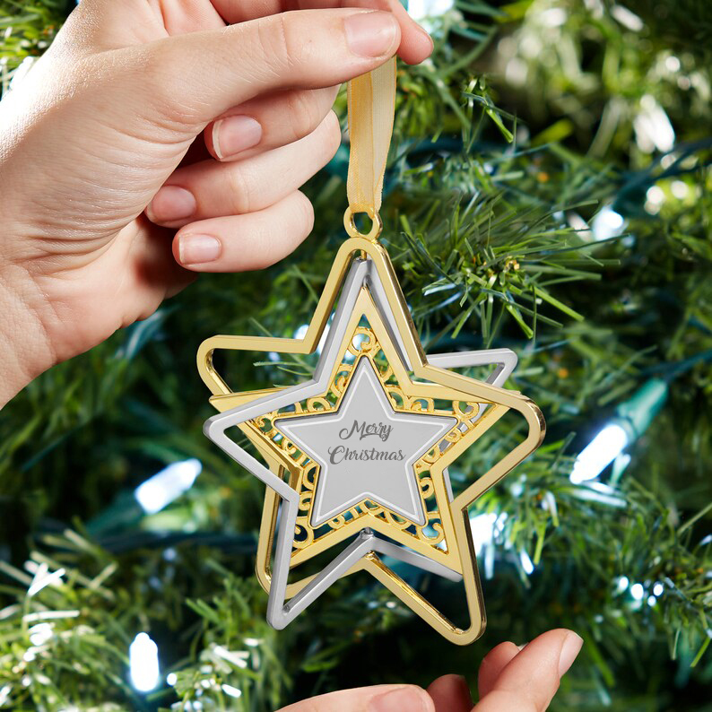 🎅Rotating Star🌟 Christmas Ornament
