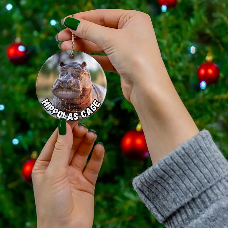 🎄Funny Hippolas Christmas Ornament 
