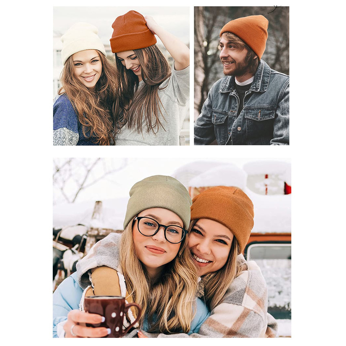 🔥Christmas Sale 49% OFF🎄Satin Lined Knit Beanie Hat