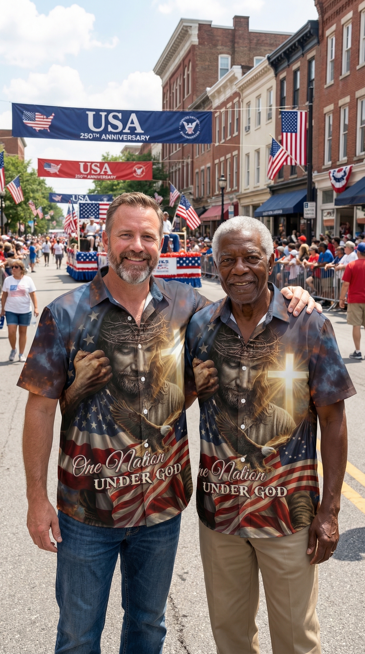 One Nation Under God - Hawaiian Shirt