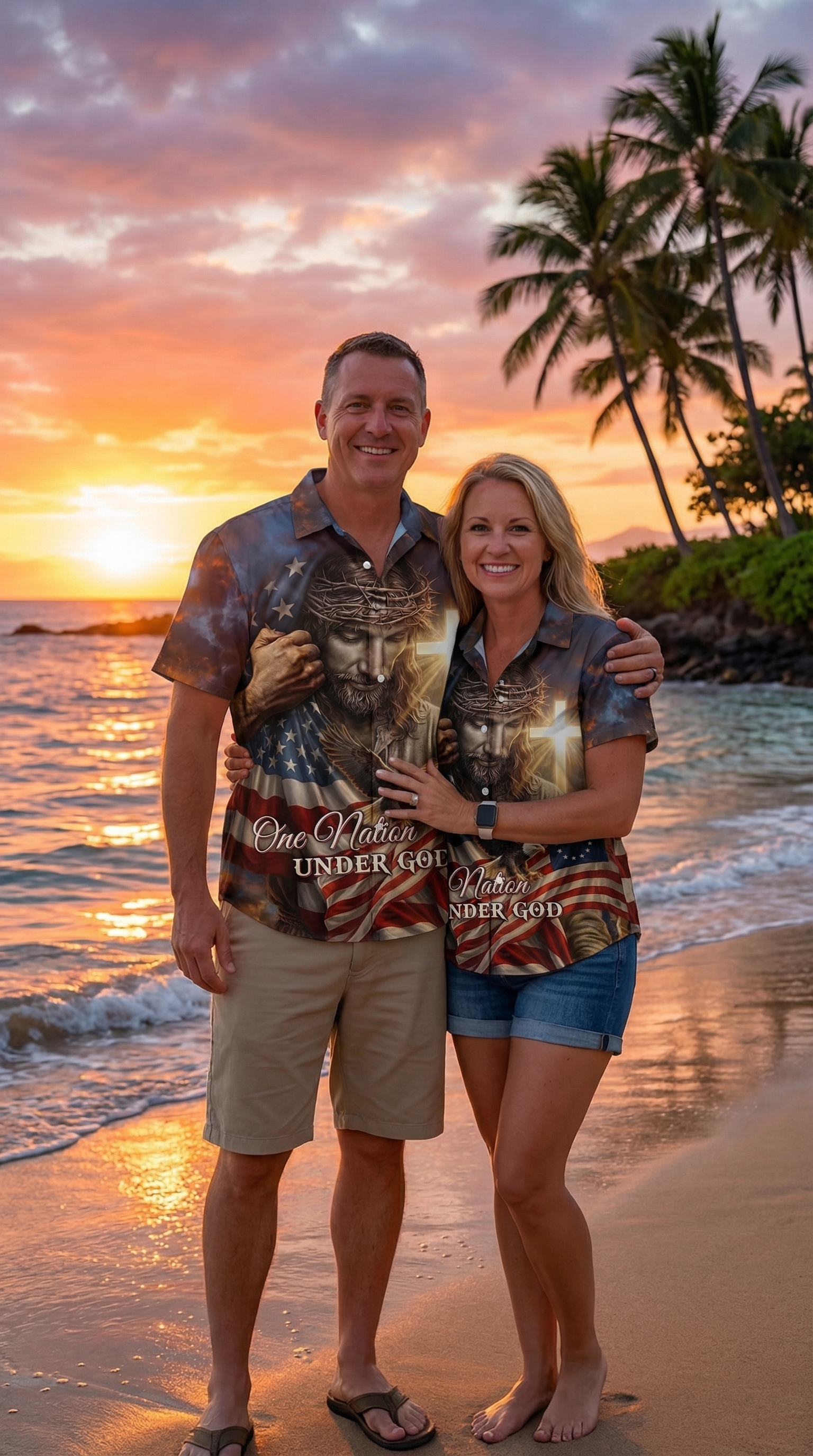 One Nation Under God - Hawaiian Shirt