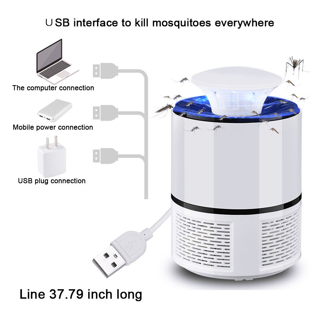 LAST DAY SALE 50% OFF 🔥 USB POWER MOSQUITO KILLER LED LIGHT LAMP PEST CONTROL