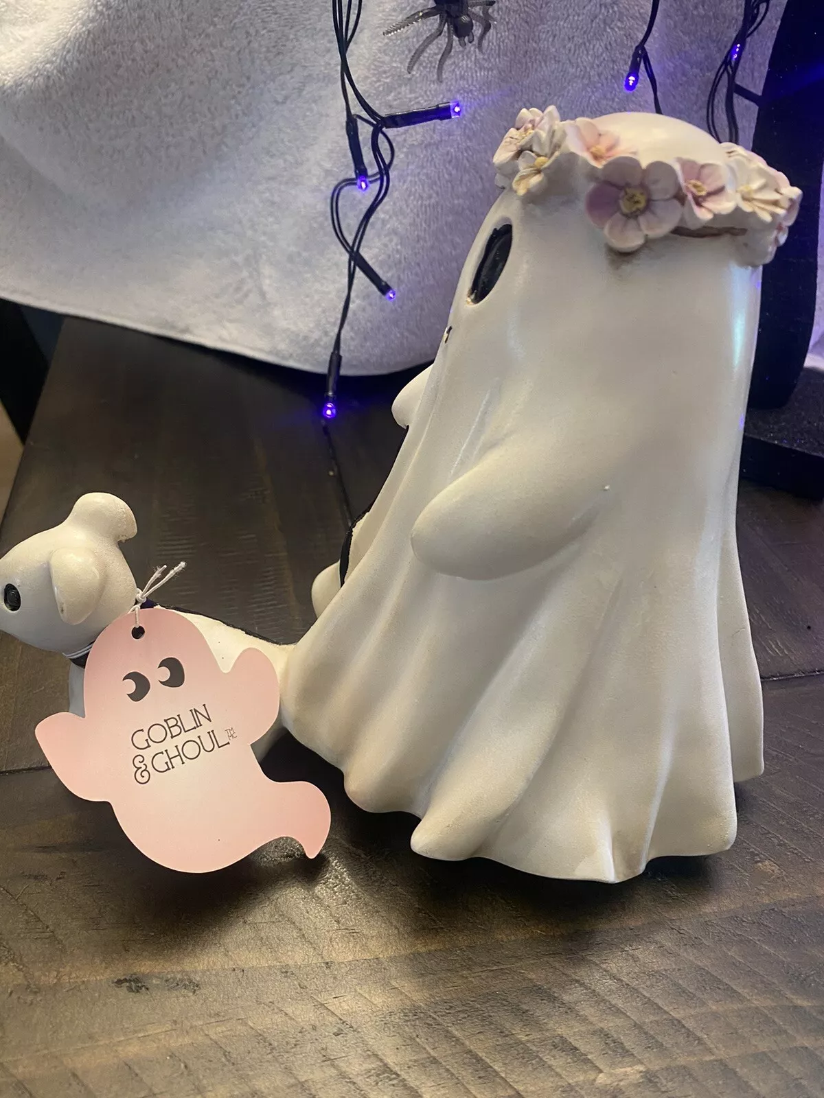 🎃2024 Halloween Ghost Walking Dog Statue👻