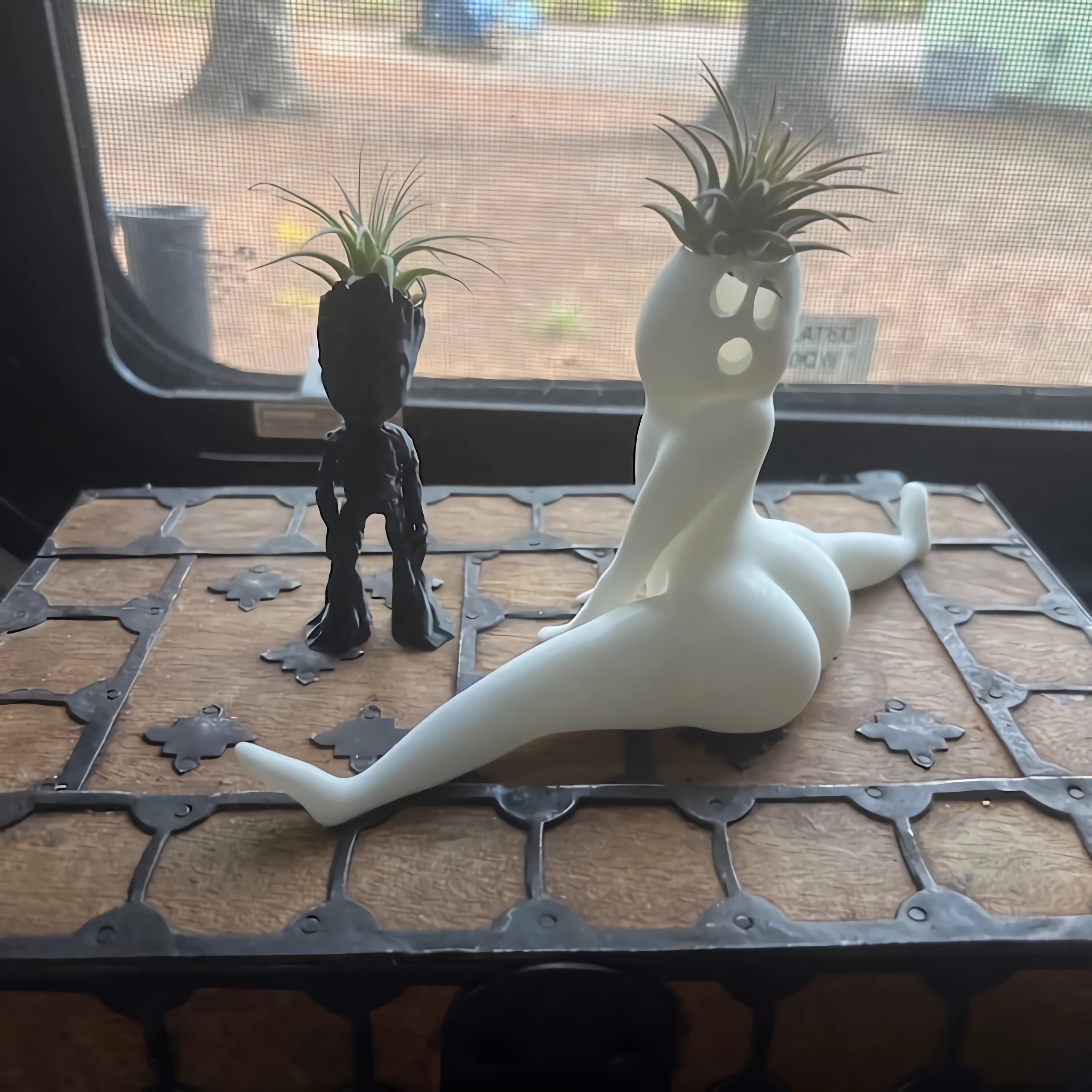 👻Hilarious Air Plant Display-Big Booty Ghost Planter💦