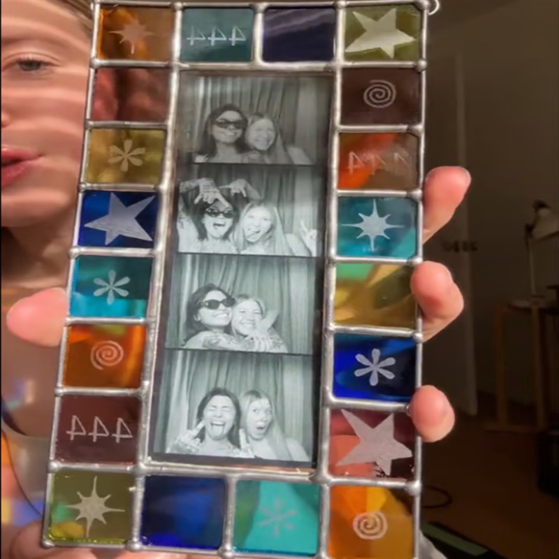 Handcrafted Rainbow Picture Frame