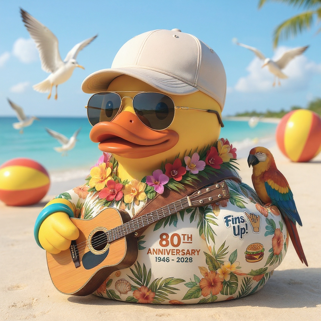 Jimmy Buffett 80th Anniversary Duck