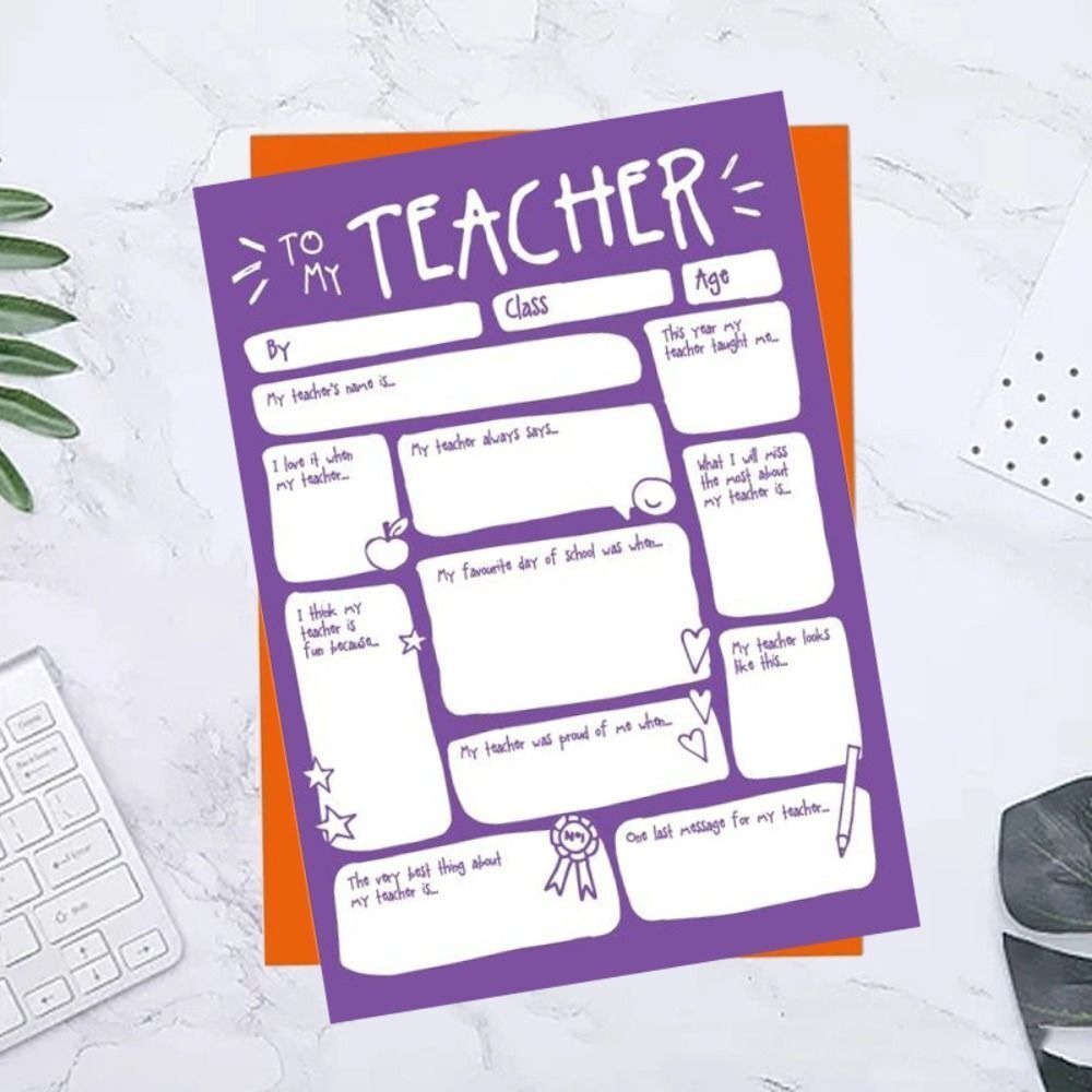 Thank You Teacher Card