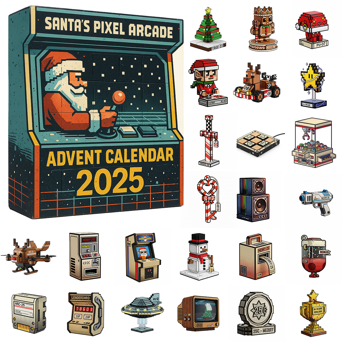 Santa's Pixel Arcade Advent Calendar 2025​​