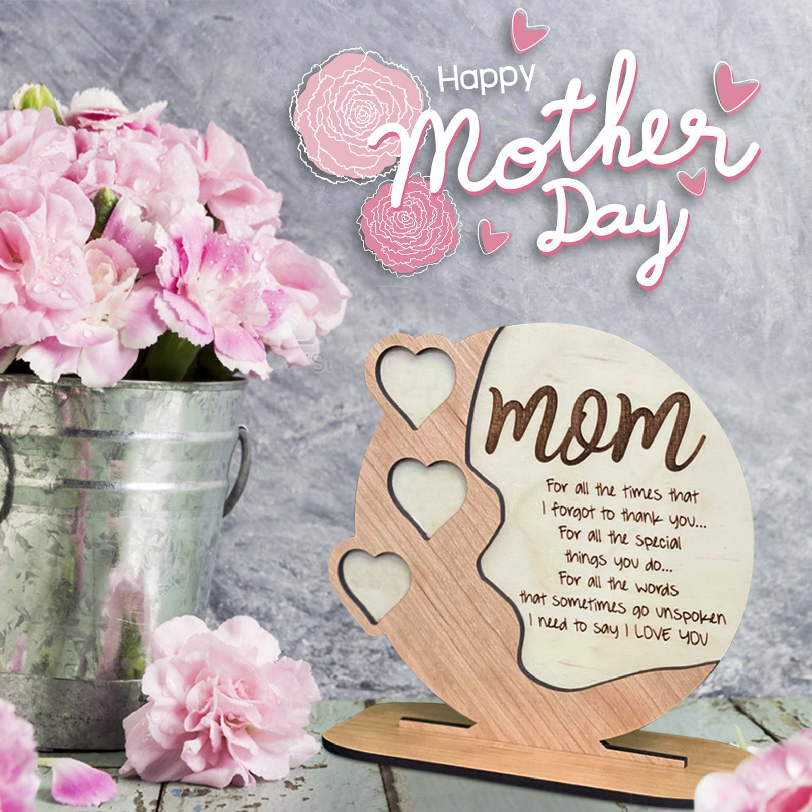 Mother's Day Wood Plaque Gift