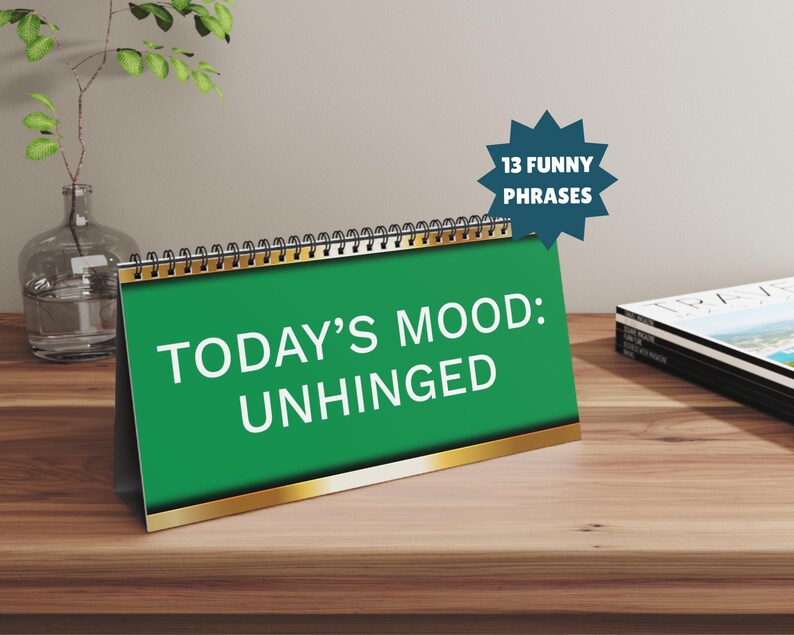 Funny Desk Plaque Flipbook,