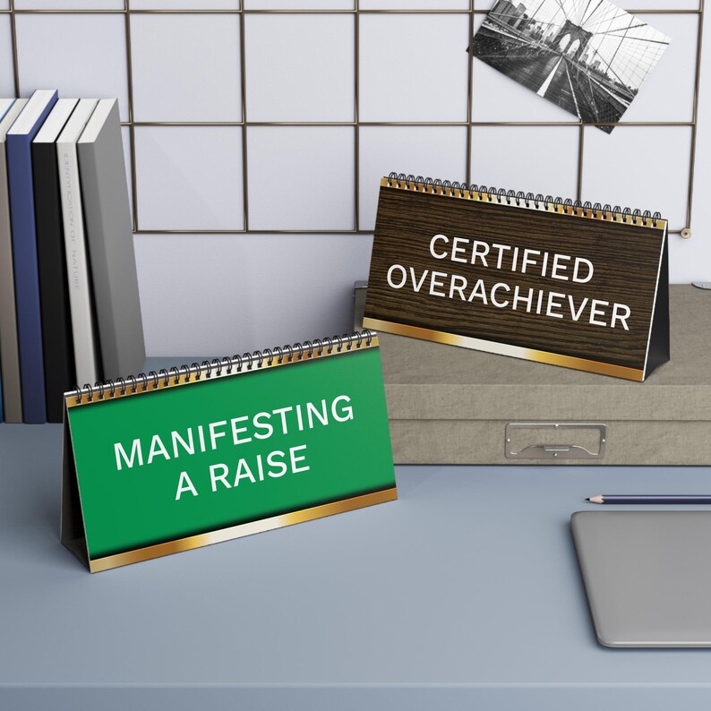 Funny Desk Plaque Flipbook,