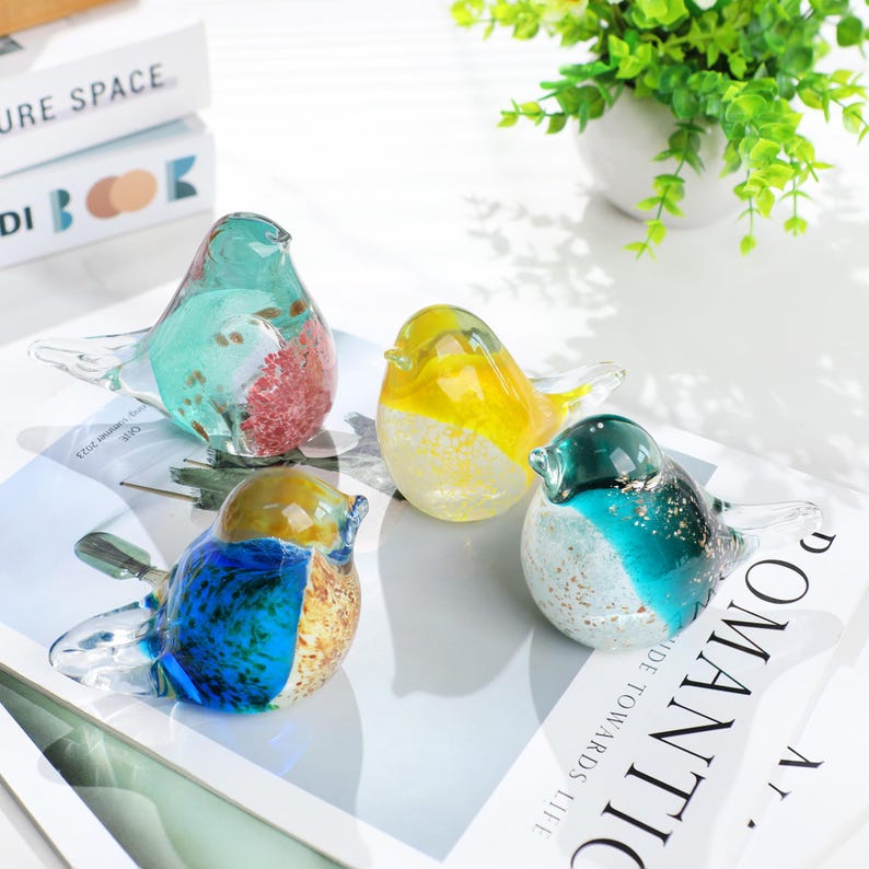 🌸 Mother's Day 60% Off Limited Time!– 🔥Hand Blown Glass Bluebird of Happiness Suncatcher