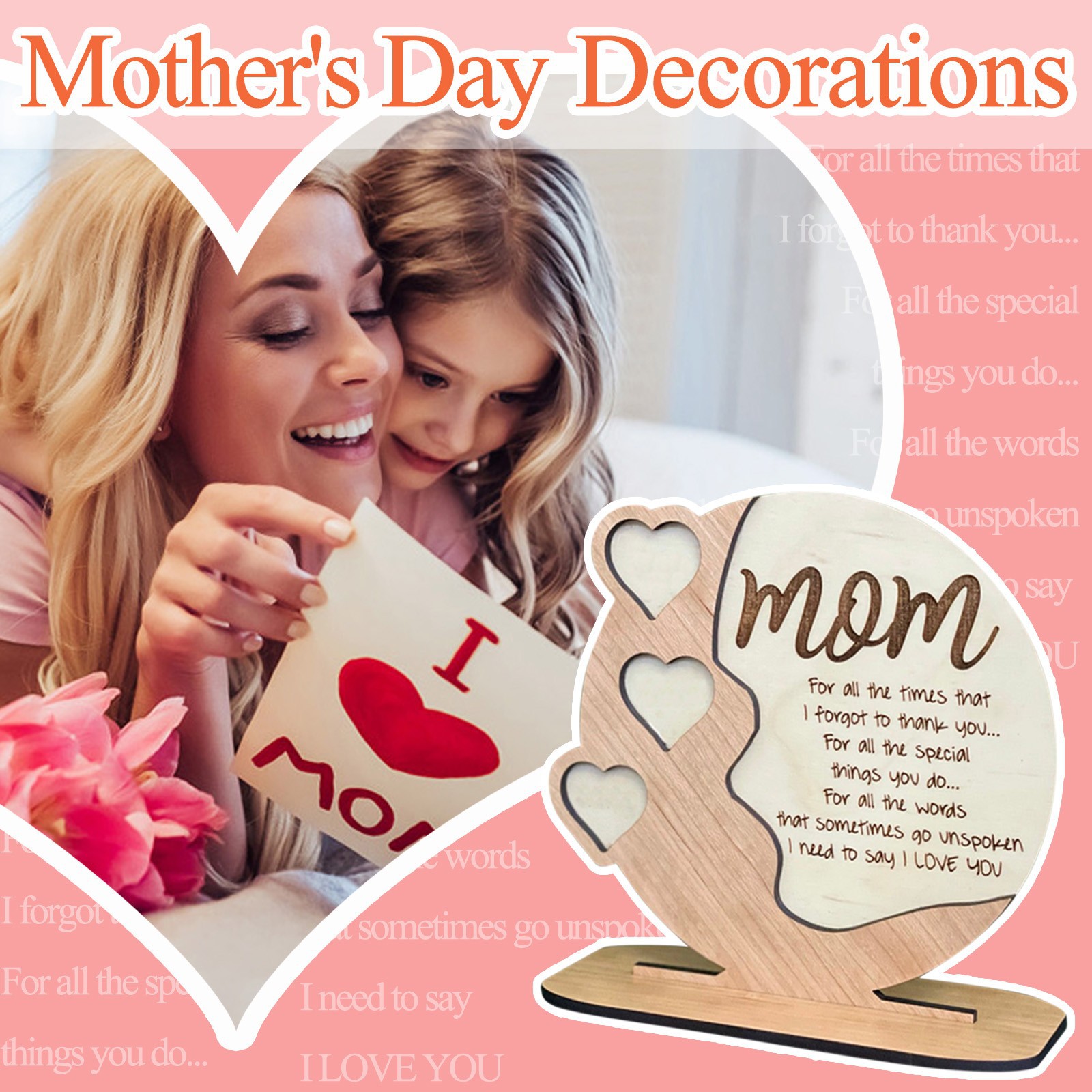 Mother's Day Wood Plaque Gift