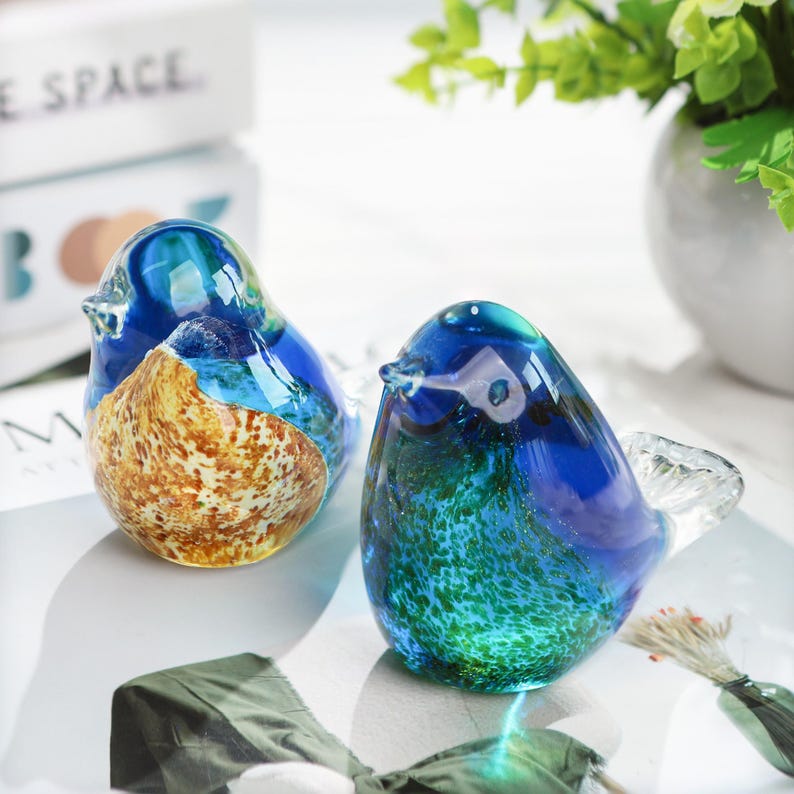 🌸 Mother's Day 60% Off Limited Time!– 🔥Hand Blown Glass Bluebird of Happiness Suncatcher