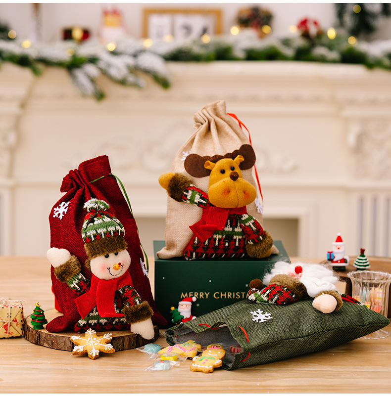 🎅Xmas Pre-Sale🔥Drawstring Christmas Wrapping Bags