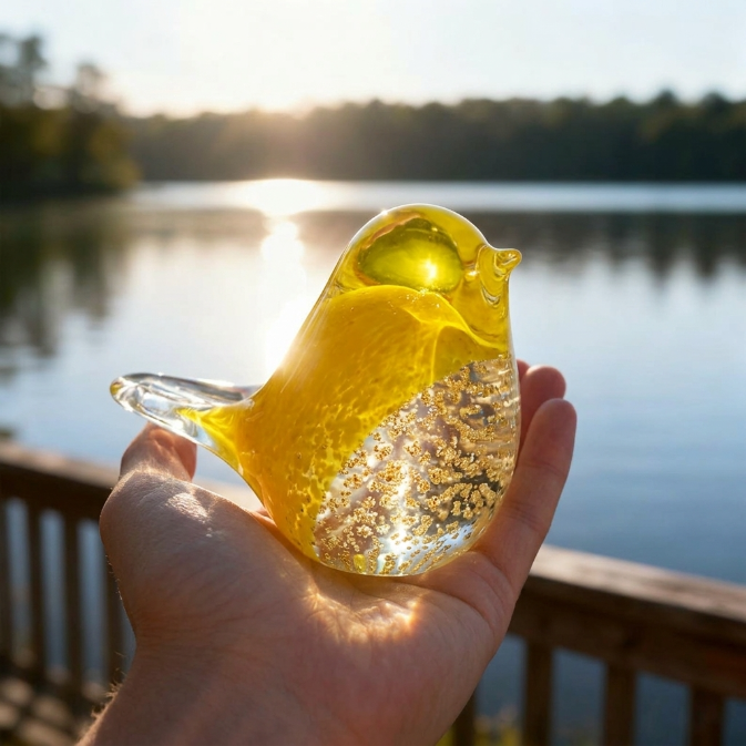 🌸 Mother's Day 60% Off Limited Time!– 🔥Hand Blown Glass Bluebird of Happiness Suncatcher