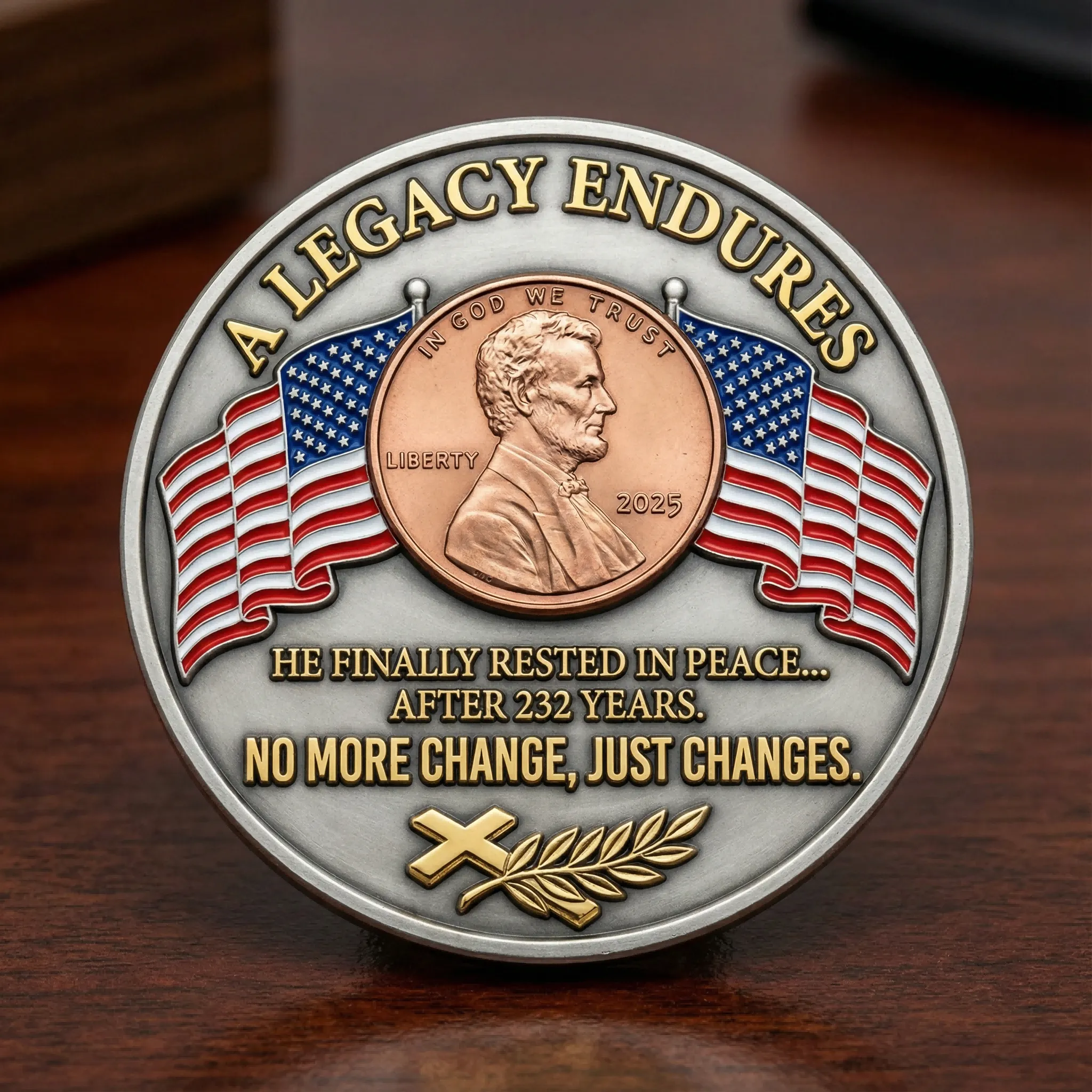 The Last Cent – 232 Years of Service” Commemorative Coin 