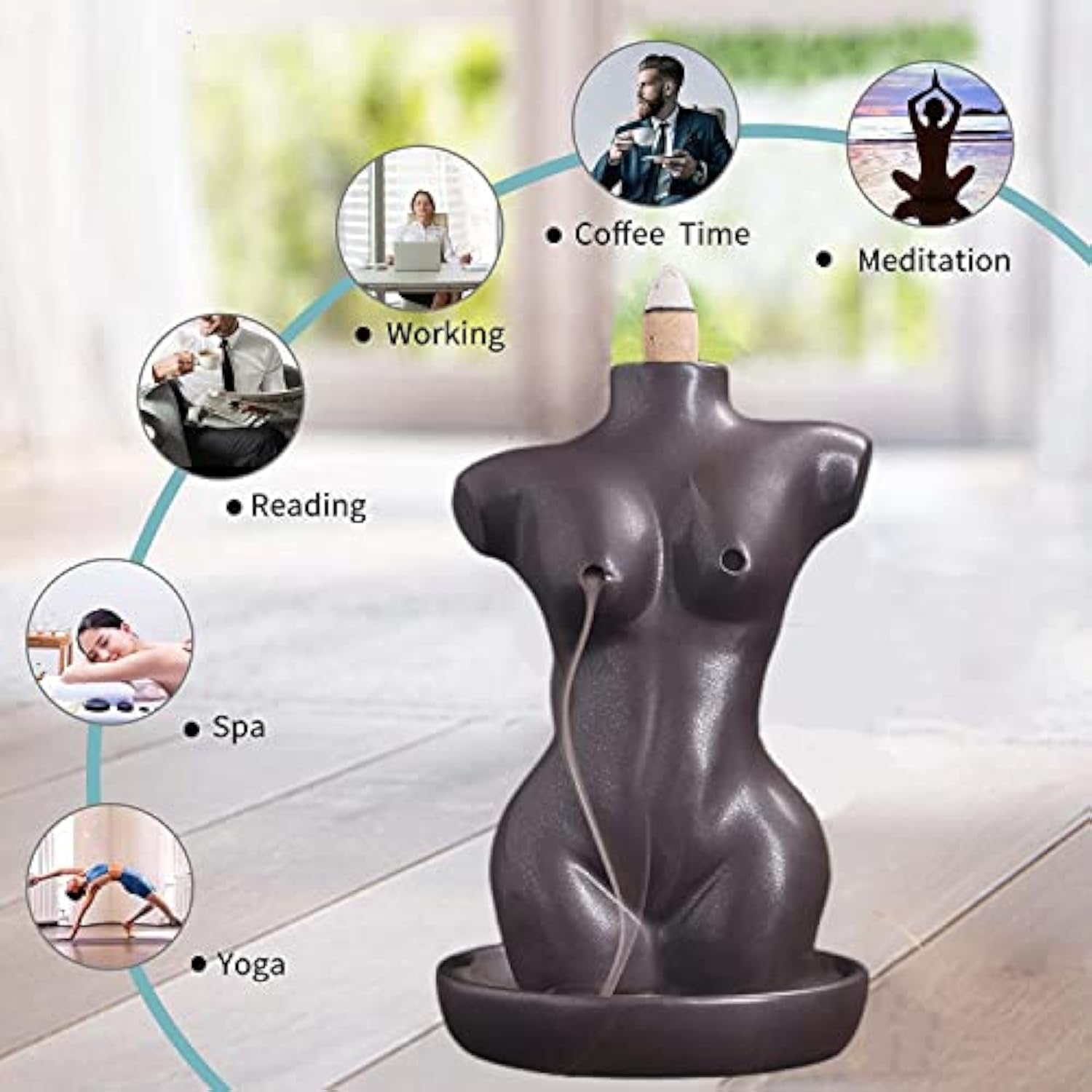 Sexy Woman Shaped Incense Burner
