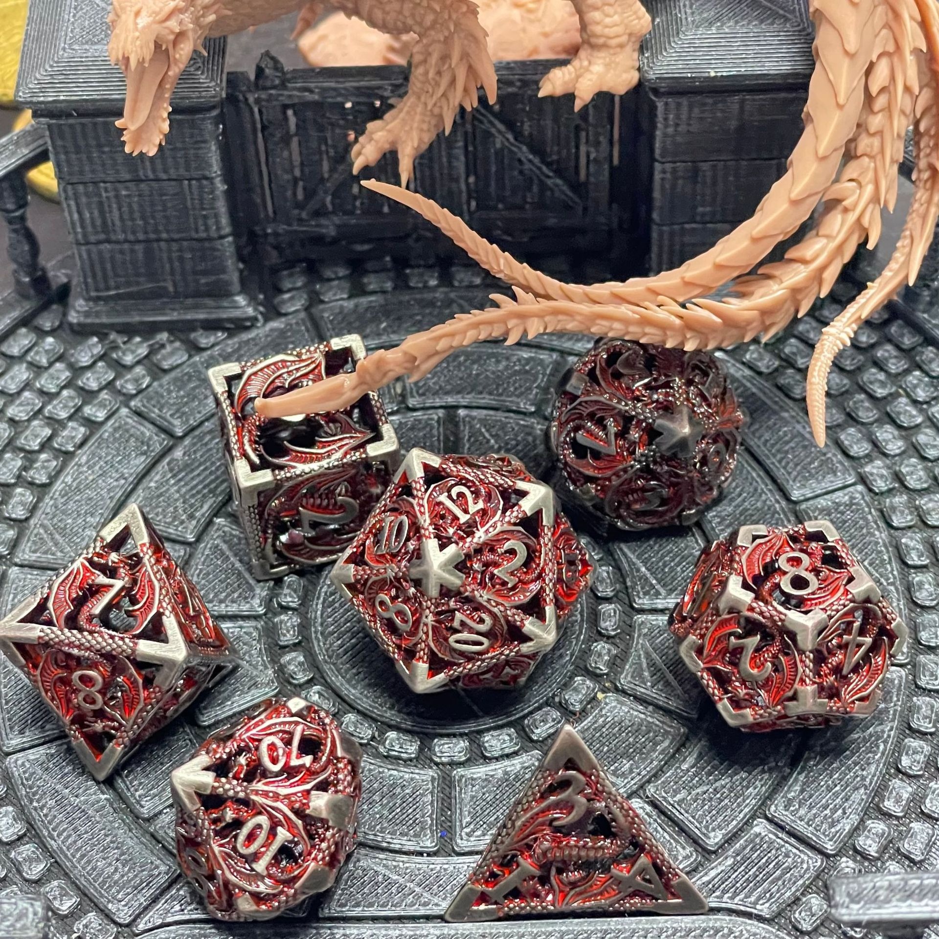 🎄Christmas Gifts - Leather D20 dice bag