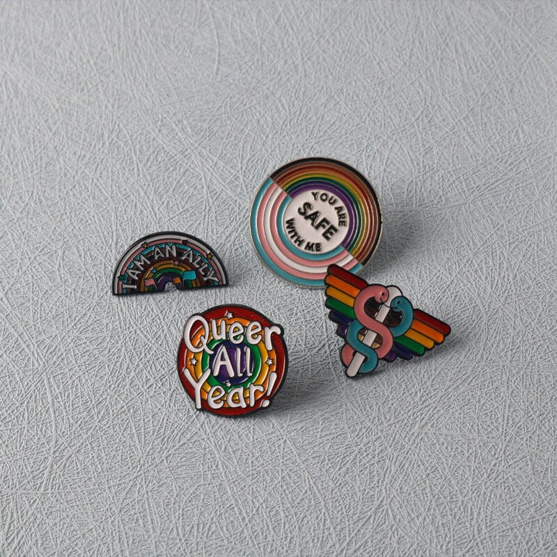 You Are Safe With Me Pin