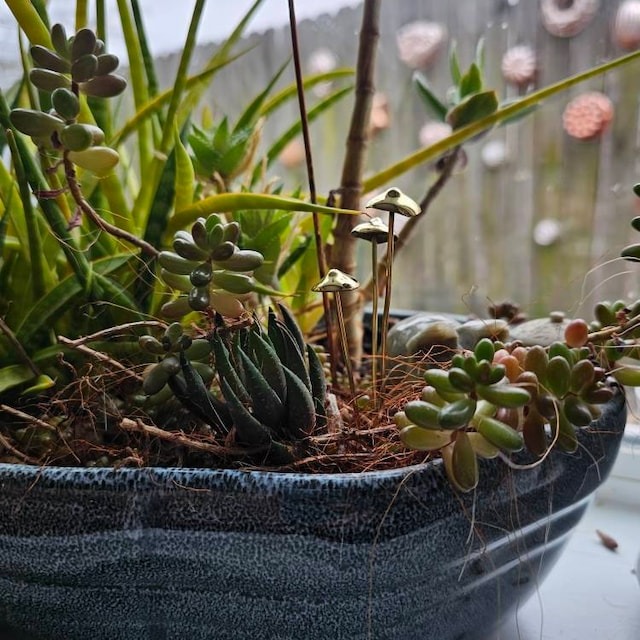 Handcrafted Brass Mushroom