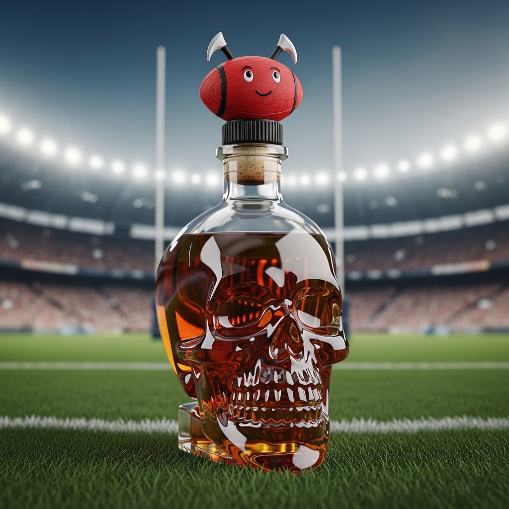 Tampa Bay Buccaneers Whiskey Bottle