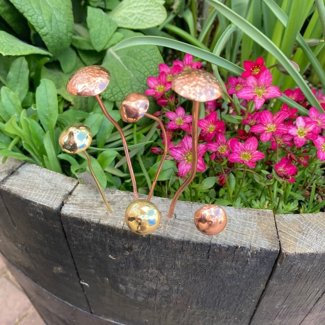Handcrafted Brass Mushroom