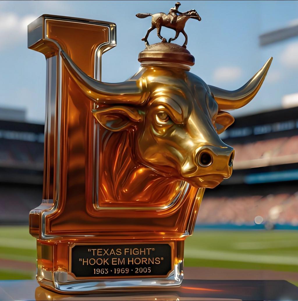 Texas Longhorns Limited Edition Whisky bottle