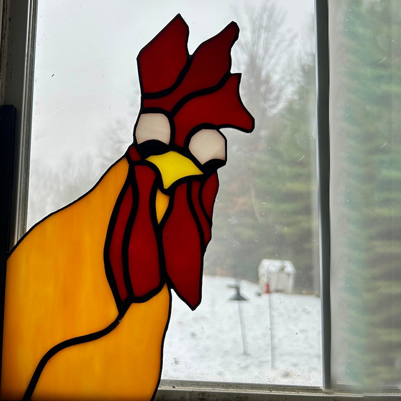 Funny Window Corner Decor - 🐓Peeping Rooster